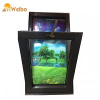 High quality PVC/uPVC black bottom-hung/casement windows