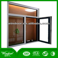 Inward/outward open casement windows&doors of PVC profile, one sash fixed single sash upvc casement windows and doors