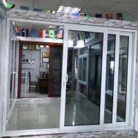 Europe style pvc sliding doors with grills